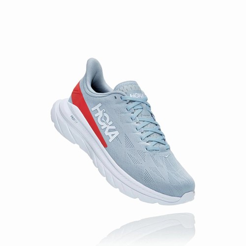 Hoka One One MACH 4 Road Running Shoes For Men India Blue/Red IN-0794